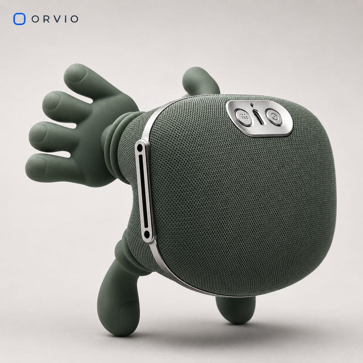 ORVIO Bionic 4D — masseur Shiatsu bionique à têtes de pétrissage en silicone, vue de face